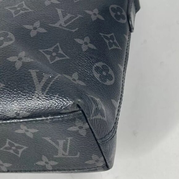 LOUIS VUITTON M44222 MonogramEclipse Odise 2WAY Document Tote Bag Business bag - Picture 4 of 13